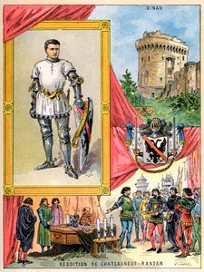 Bertrand du Guesclin, Bretonse ridder, 1898 door Gilbert