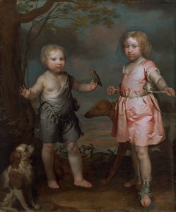 Lord John Hay en Charles, meester van Yester (later derde markies van Tweeddale)