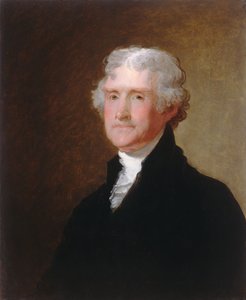 Thomas Jefferson door Gilbert Stuart
