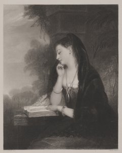 De Peinzende (aquatint)