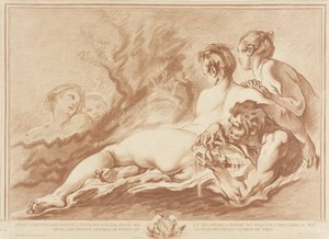 Waternimfen en Triton (Najaden en Triton) door Gilles Demarteau