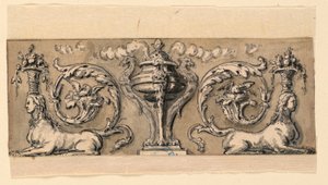 Ontwerp voor Gesneden Paneel door Gilles Paul Cauvet