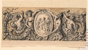 Ontwerp voor gesneden paneel door Gilles Paul Cauvet