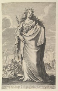 Marianne, 1647. Makers: Gilles Rousselet, Abraham Bosse door Gilles Rousselet and Abraham Bosse