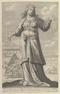 Monime, 1647. Makers: Gilles Rousselet, Abraham Bosse door Gilles Rousselet and Abraham Bosse