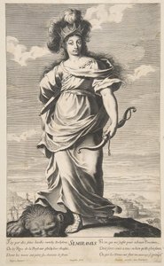 Semiramis, ca. 1639-40 door Gilles Rousselet and Abraham Bosse