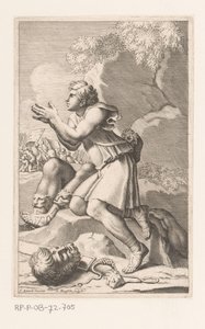 David na het doden van Goliath