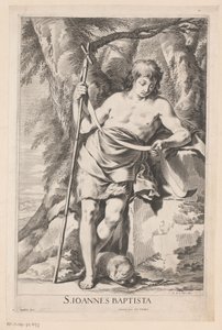 Johannes de Doper met staf en lam door Gilles Rousselet