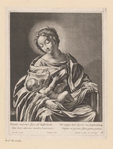 Maria met kind door Gilles Rousselet