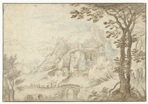 Berglandschap met een rivier