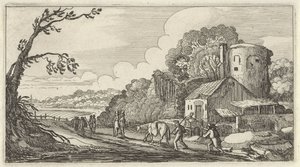 Landschap met reizigers door Gillis van Scheyndel (I)