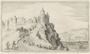 Vestingstad op een heuvel door Gillis van Scheyndel (I)