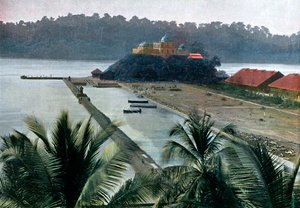 Port Blair, hoofdstad van de Andamanen en Nicobaren, Indische Oceaan, c1890