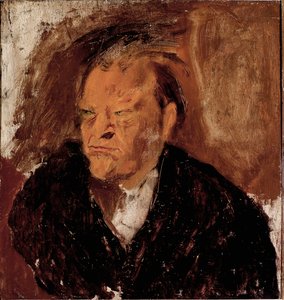Portret van de dichter Giuseppe Ungaretti