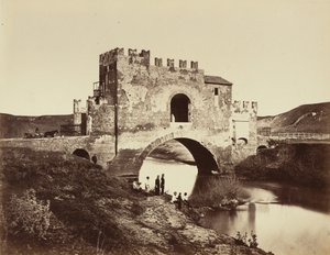 Brug van Nomentano,jaren 1860 (foto) door Gioacchino Altobelli