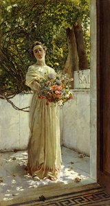 De Bloemenplukker door Gioacchino Pagliei