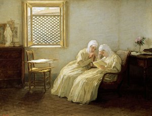 Romantiek in het klooster door Gioacchino Toma