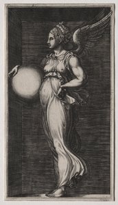 Allegorisch Figuur die een Bol Vasthoudt, midden 1560s