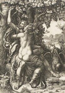 Angelica en Medoro door Giorgio Ghisi