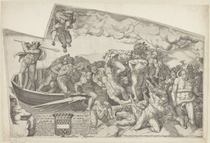 Het laatste oordeel, blad I door Giorgio Ghisi