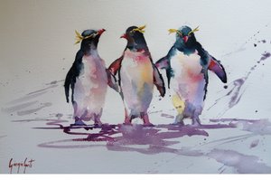 Speelse pinguïnvriendjes door Giorgio Gosti