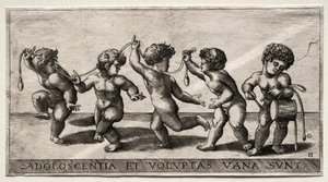 Kinderen dansen op een trommel door Giorgio Reverdino