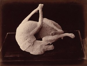Afgietsel, Pompeii, ca. 1870 (foto) door Giorgio Sommer