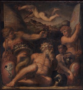 Allegorie van Cortona en Montepulciano, 1563-1565 door Giorgio Vasari