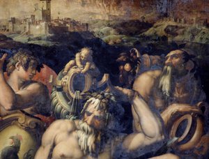 Allegorie van de Chianti-regio, Italië door Giorgio Vasari