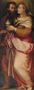 Giorgio Vasari met zijn vrouw Niccolosa Bacci, ca. 1565