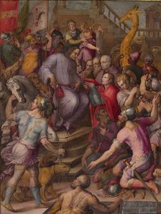 Lorenzo de Magnifieke ontvangt het eerbetoon van de ambassadeurs, 1556-1558