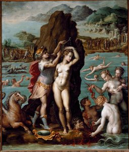 Perseus bevrijdt Andromeda door Giorgio Vasari
