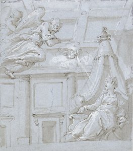 De annunciatie door Giorgio Vasari