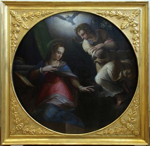 De Annunciatie, 1570-1571 door Giorgio Vasari