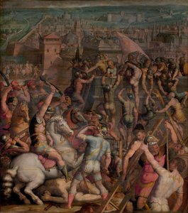 De inname van Milaan, 1555-1562 door Giorgio Vasari