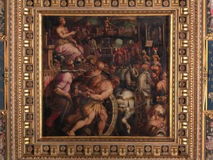 Triomf na de overwinning op Pisa door Giorgio Vasari