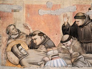 Dood van St. Franciscus (detail)
