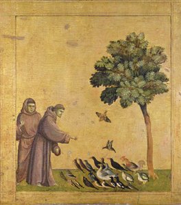 St. Franciscus van Assisi preekt tot de vogels