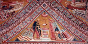 De Kerkleraren: Sint Augustinus van Hippo door Giotto (c.1266 1337)