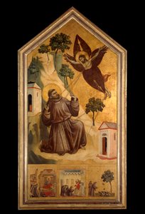 Sint Franciscus van Assisi ontvangt de stigmata door Giotto (c.1266 1337)