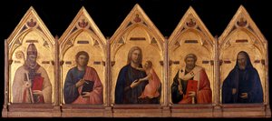 Badia Polyptiek, ca. 1301-1302 door Giotto di Bondone