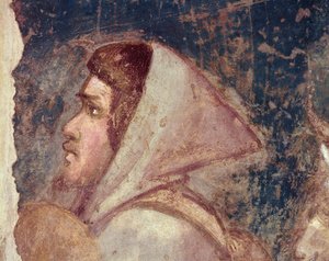 Hoofd van een herder door Giotto di Bondone