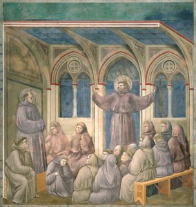 De Verschijning in het Kapittelhuis in Arles, 1297-99 door Giotto di Bondone