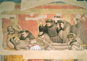 De dood van St. Franciscus, uit de Bardi-kapel (detail)