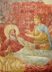 Isaak wijst Esau af, detail van Isaak en Esau, c.1288 (detail) door Giotto di Bondone