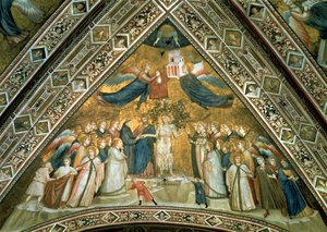 Het mystieke huwelijk van St. Franciscus met Heilige Armoede door Giotto di Bondone school of Giotto di Bondone school of