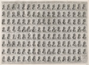 Speculum Romanae Magnificentiae: Portretten van de keizers van Julius Caesar tot Rudolf II, 1582 door Giovanni Ambrogio Brambilla