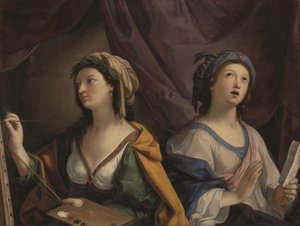 Allegorie van schilderkunst en muziek