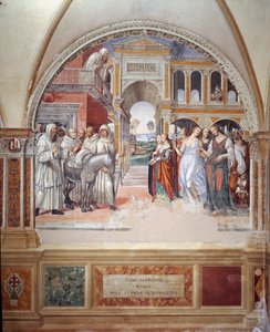 Hoe Fiorenzo prostituees naar het klooster stuurt (fresco)