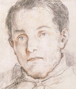 Portret van een jonge man door Giovanni Antonio Burrini or Burino